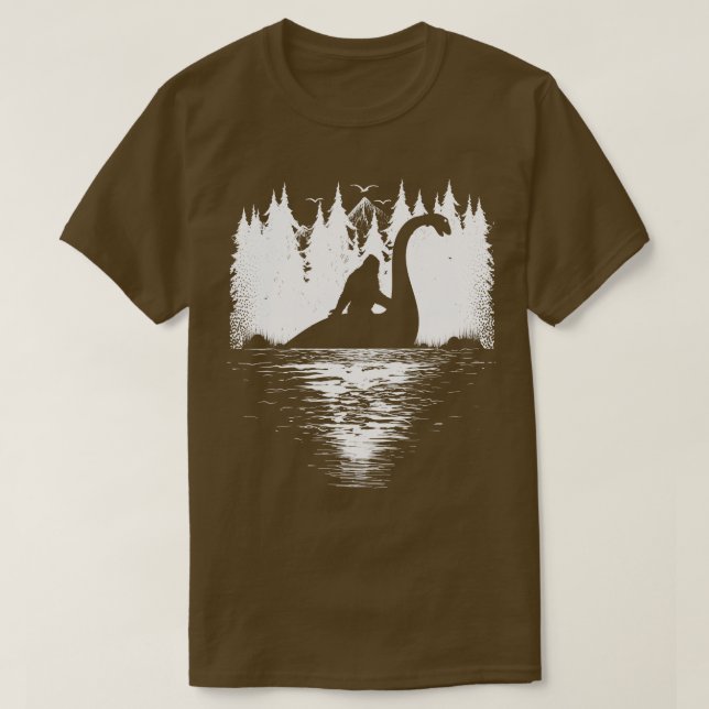 Camiseta Monstro do Ness Loch 20 (Frente do Design)