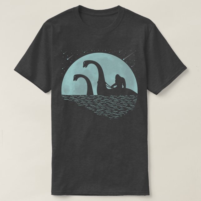 Camiseta Monstro do Ness Loch Anel (Frente do Design)