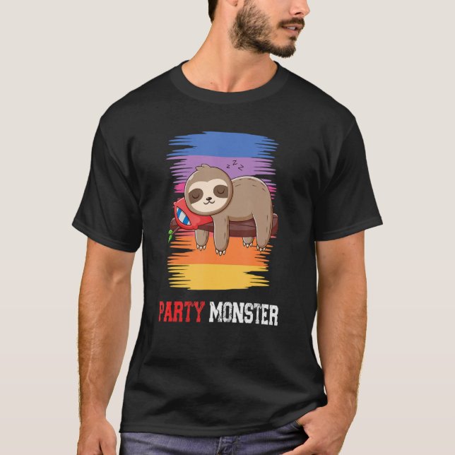 Camiseta Monstro do Partido Dizendo Sloth 3 (Frente)