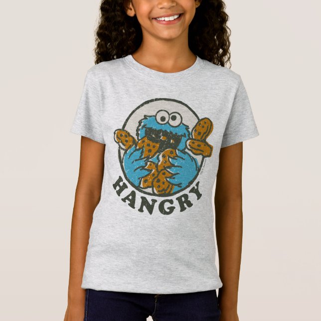 Camiseta Monstro dos Biscoitos Vintage | Faminto (Frente)
