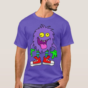 Camiseta monstro engraçado do fantoche,