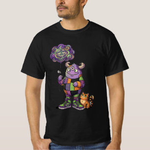 Camiseta Monstro Fofo & Gato