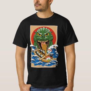 Camiseta Monstro Japonês Sushi Lover