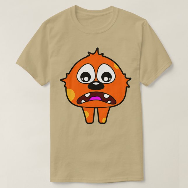 Camiseta Monstro Laranja (Frente do Design)