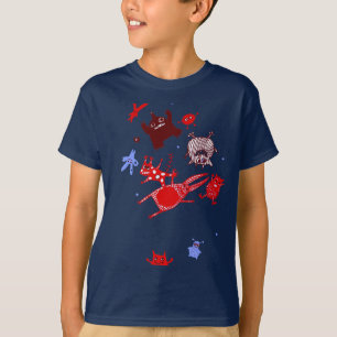 Camiseta monstro levitating
