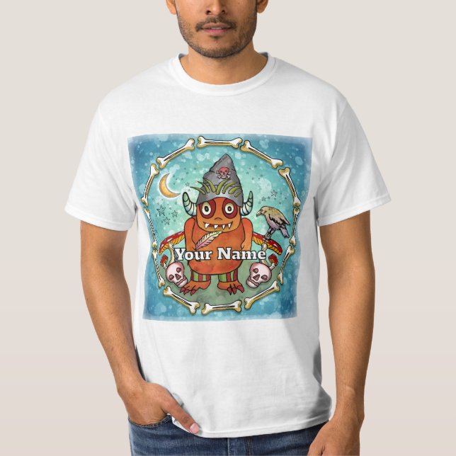 Camiseta Monstro Mago Sombrio (Frente)