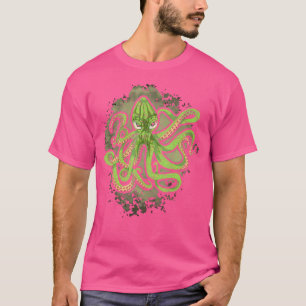 Camiseta Monstro Marinho Animal Kraken do Oceano Mergulho P