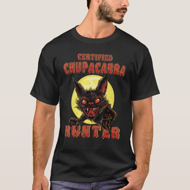 Camiseta Monstro mítico - Chupacabra Hunter - Cryptid Mon (Frente)