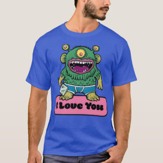 Camiseta Monstro Romântico do Amor Verde