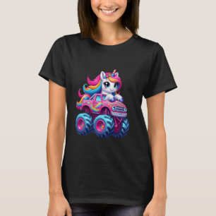 Camiseta Monstro Rosa Monstro Corno de Unicorn Bonito Rai