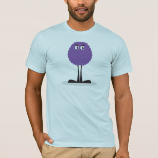 Camiseta monstro roxo felpudo fofo