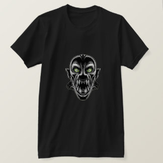 Camiseta Monstro Vampiro Neon Gráfico 