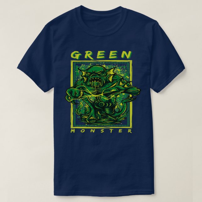 Camiseta Monstro Verde 1 (Frente do Design)