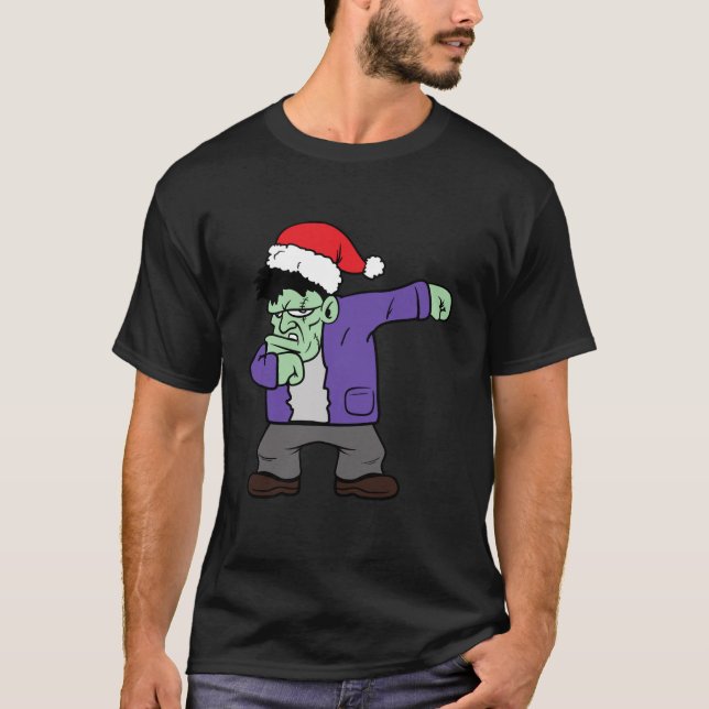 Camiseta Monstro Zombie Dabbing Dab Dancing Halloween Assus (Frente)