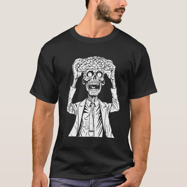 Camiseta Monstro Zombie - Zombie do Halloween (Frente)