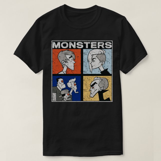 Camiseta monstros (Frente do Design)