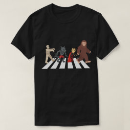 Camiseta Monstros atravessando a estrada Abbey