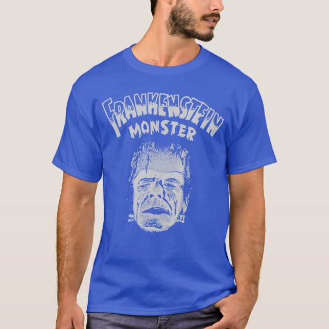 Camiseta Monstros Clássicos de Filmes de Terror Frankenstei (Frente)