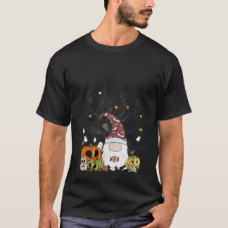 Camiseta Monstros de Abóbora Gnome Feminino Morcego Fantasm