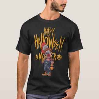 Camiseta monstros de halloween : palhaço