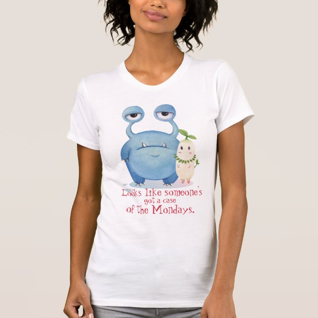 Camiseta Monstros de segunda-feira, Aliens a caminho do tra (Frente)