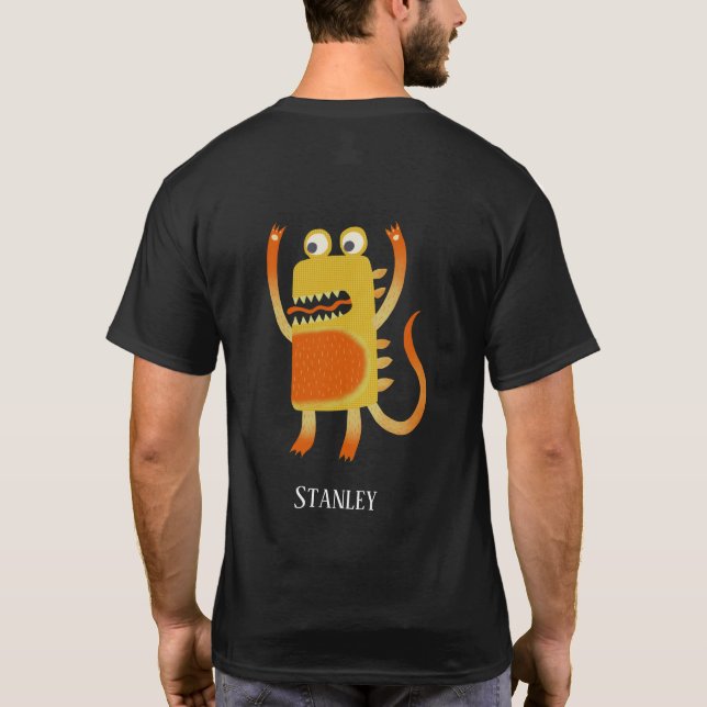 Camiseta Monstros Divertidos Personalizados (Verso)