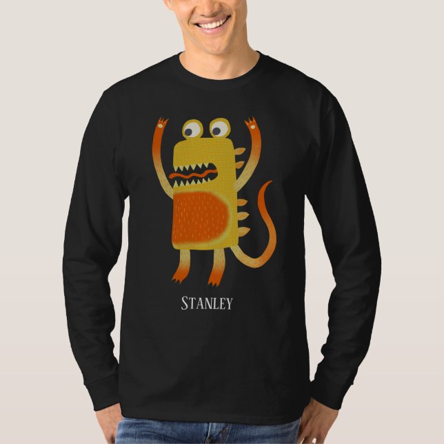Camiseta Monstros Divertidos Personalizados (Frente)