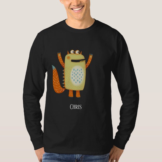 Camiseta Monstros Divertidos Personalizados (Frente)