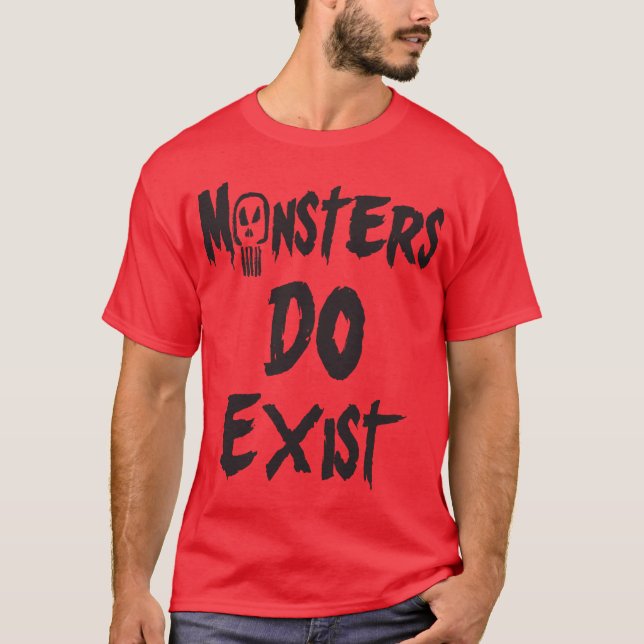 Camiseta Monstros do existe (Frente)