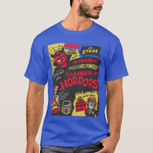 Camiseta Monstros do Halloween Frankenstein Câmara de H