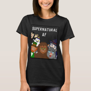 Camiseta Monstros Engraçados e Criaturas Míticas no Hallowe