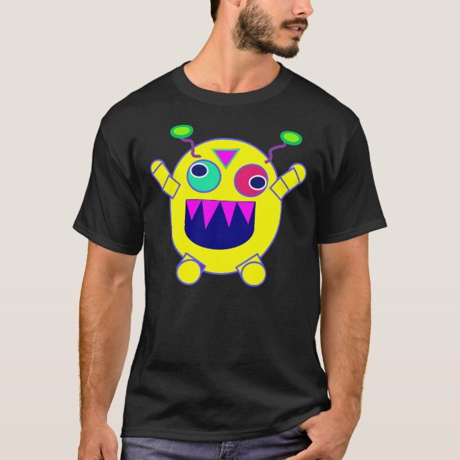 Camiseta monstros fofos e loucos (Frente)