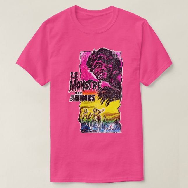 Camiseta Monstros Le Monstre Des Abimes no Campus (Frente do Design)