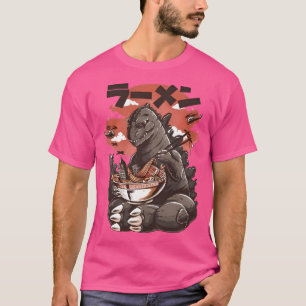Camiseta Monstros legal Comendo Ramens