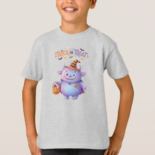Camiseta Monstrozinho Fofo. Doce ou travessura. Dia das Bru