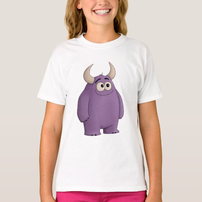 Camiseta Monstruo morado (Frente)