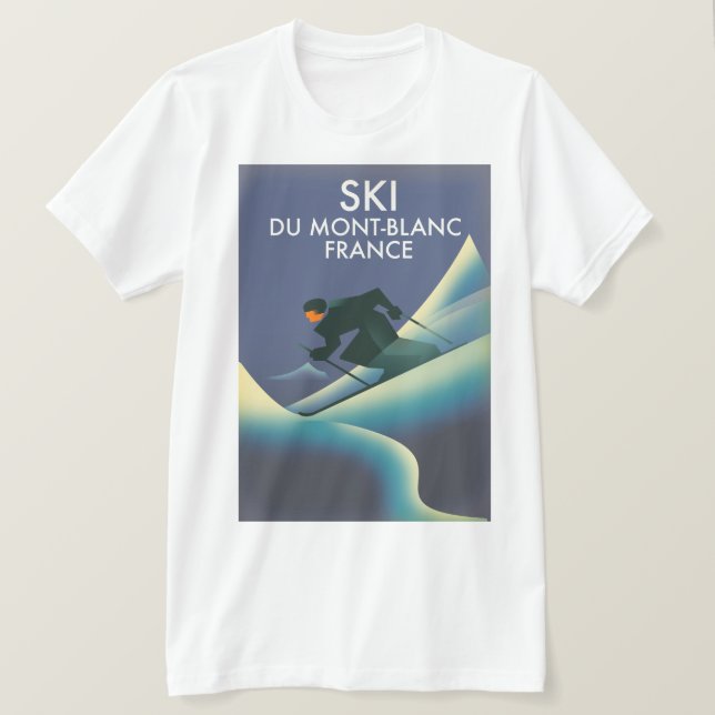 Camiseta Mont Blanc França Esqui (Frente do Design)