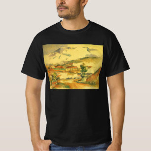 Camiseta Mont Sainte Victoire por Paul Cezanne, Arte Vintag