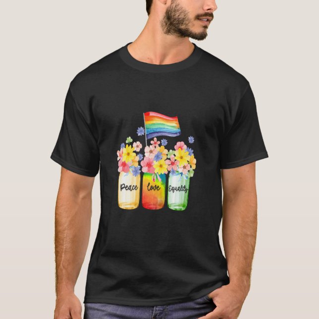Camiseta Monta de Consciência do Orgulho Lgbt para Igualdad (Frente)