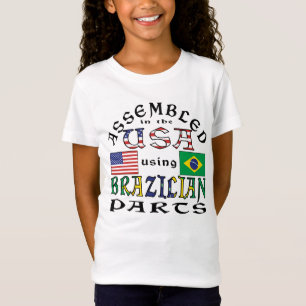 Camiseta Montado nos EUA Usando Peças Brasileiras