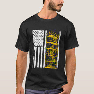 Camiseta Montador de Andaimes Construtor de Andaimes Andaim