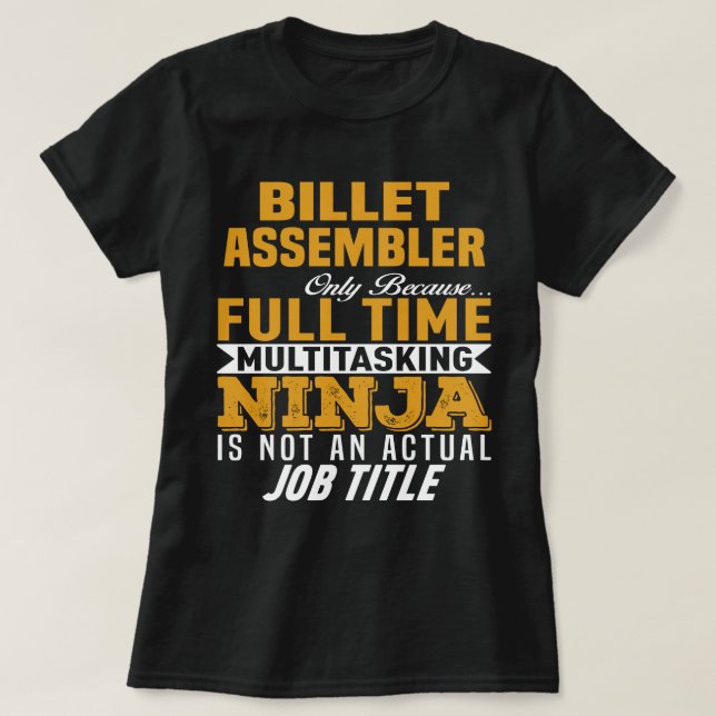 Camiseta Montador de Billet (Frente do Design)