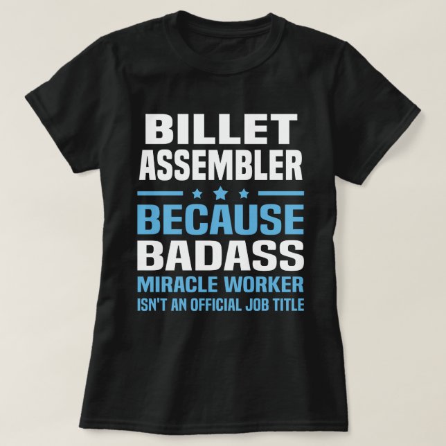 Camiseta Montador de Billet (Frente do Design)
