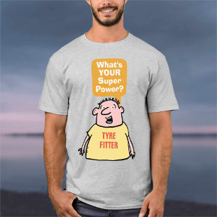 Camiseta Montador de pneus Super Poder.