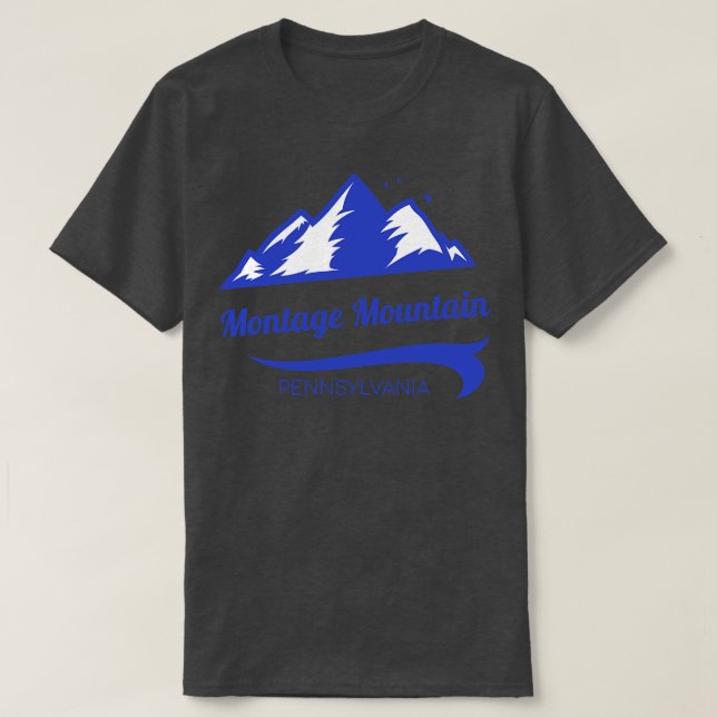 Camiseta Montage Mountain ski Pensilvânia (Frente do Design)