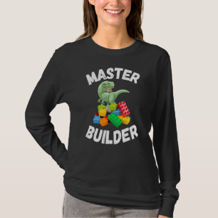 Camiseta Montagem de Bloco de Cuta do Master Builder Rex 1