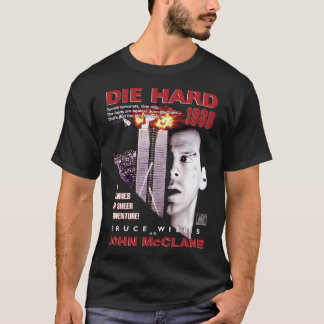 Camiseta Montagem de filmes retrorados do Duro Die