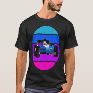 Camiseta Montagem De Fórmula Retro Vintage Sunset Para Mulh