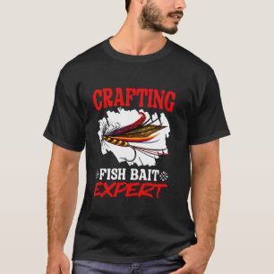 Camiseta Montagem de Isca para Peixes Amarração de Peixes P