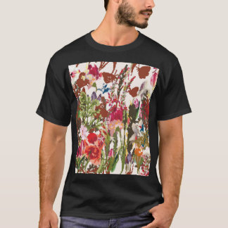 Camiseta Montagem de Vintagem de Plantas Acondicionadas